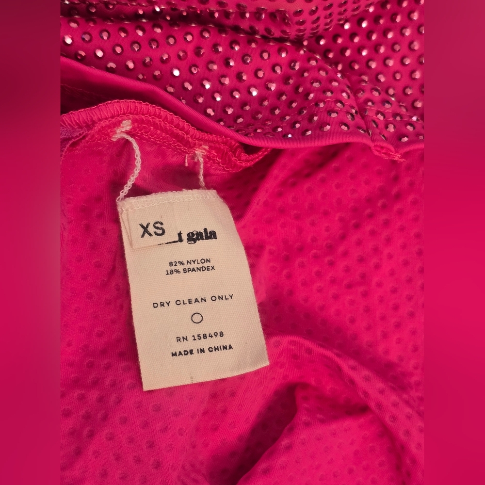 Cult Gaia Nicole Dress in Dragonfruit Cut Out Asymmetrical Mini Dress XS - Picture 13 of 16